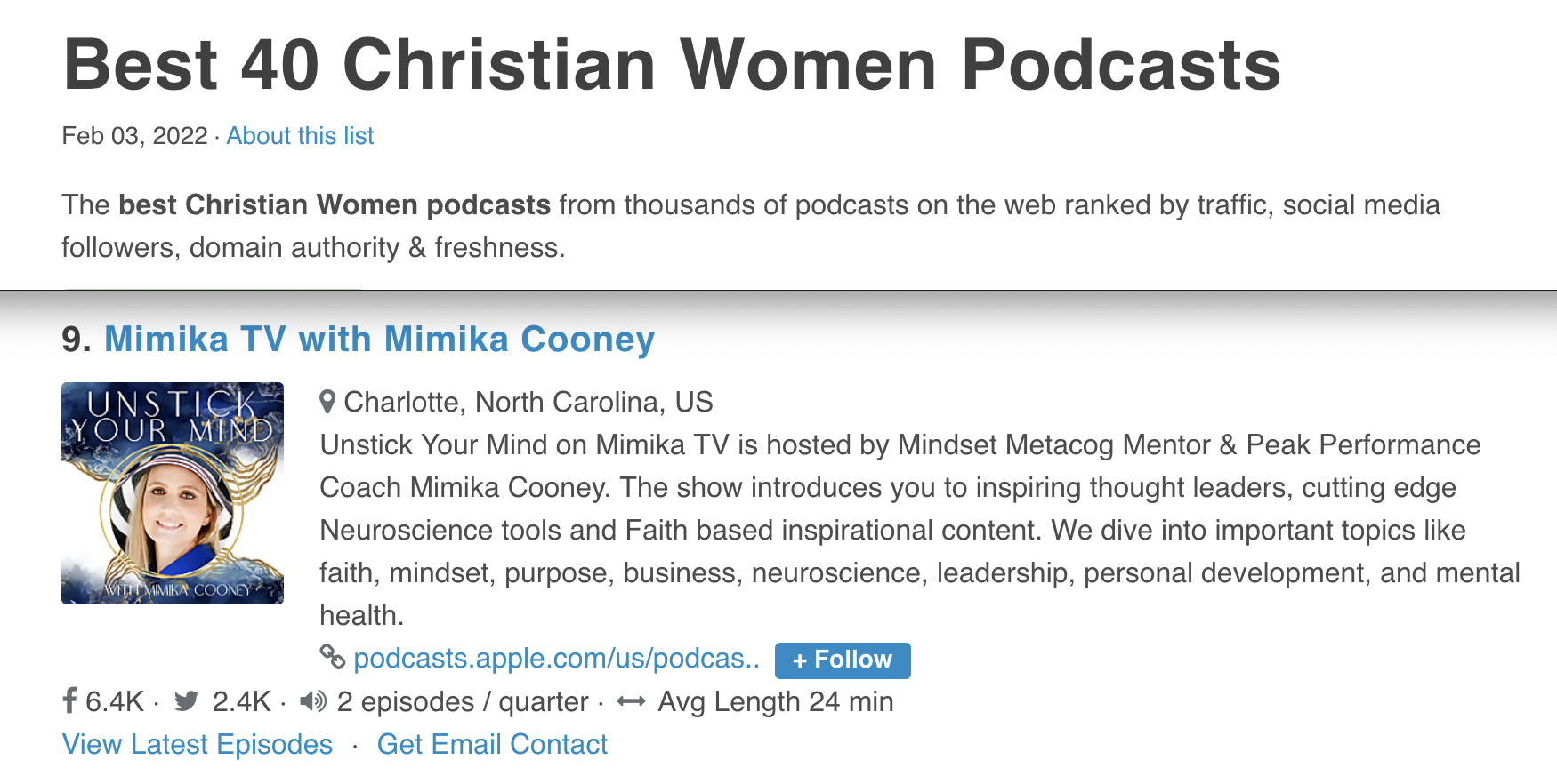 Best 40 Christian Women Podcasts